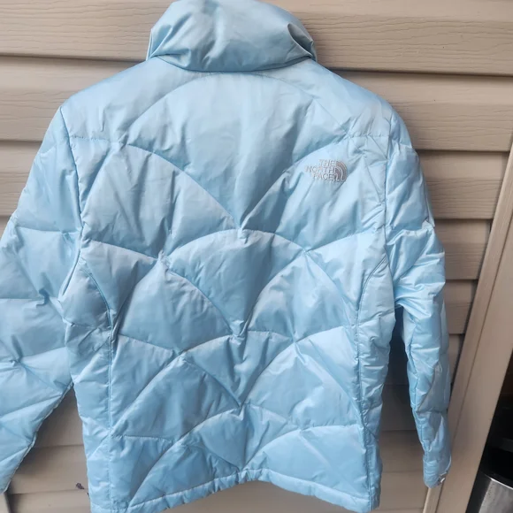 The North Face Womens Light Blue Puffer Jacket Size Medium - Picture 5 of 12